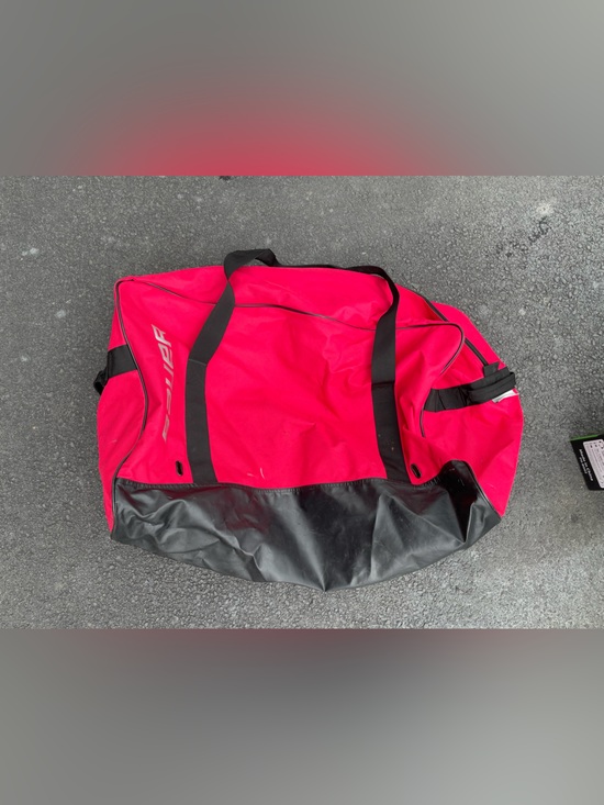 Bauer Other - Bauer Red and Black Nylon Hockey Bag